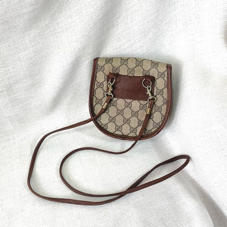 Gucci 老花GG迷你馬鞍流蘇斜挎包-4