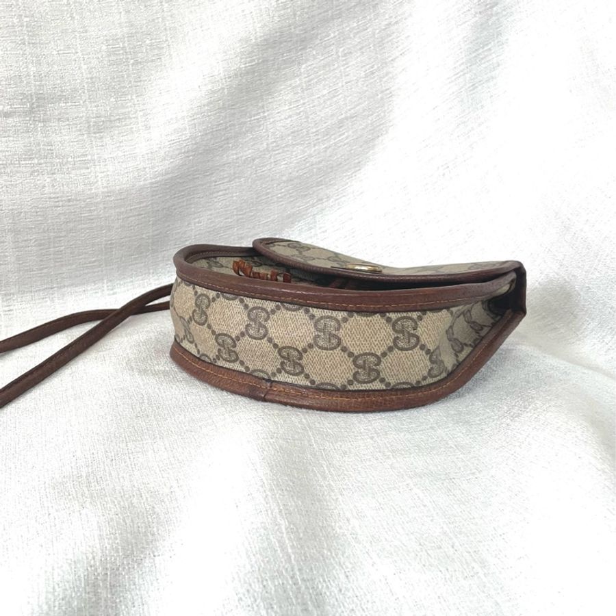 Gucci 老花GG迷你馬鞍流蘇斜挎包-8