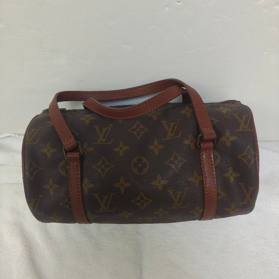 🔥6/13-6/29年中慶🔥【超狂優惠】㊣✨Louis Vuitton✨(附防塵袋)路易威登 LV 老花 紅皮 巴比龍 26 圓筒包 手提包/二手精品/二手包/保證正品🌳二手樹屋🌳-2