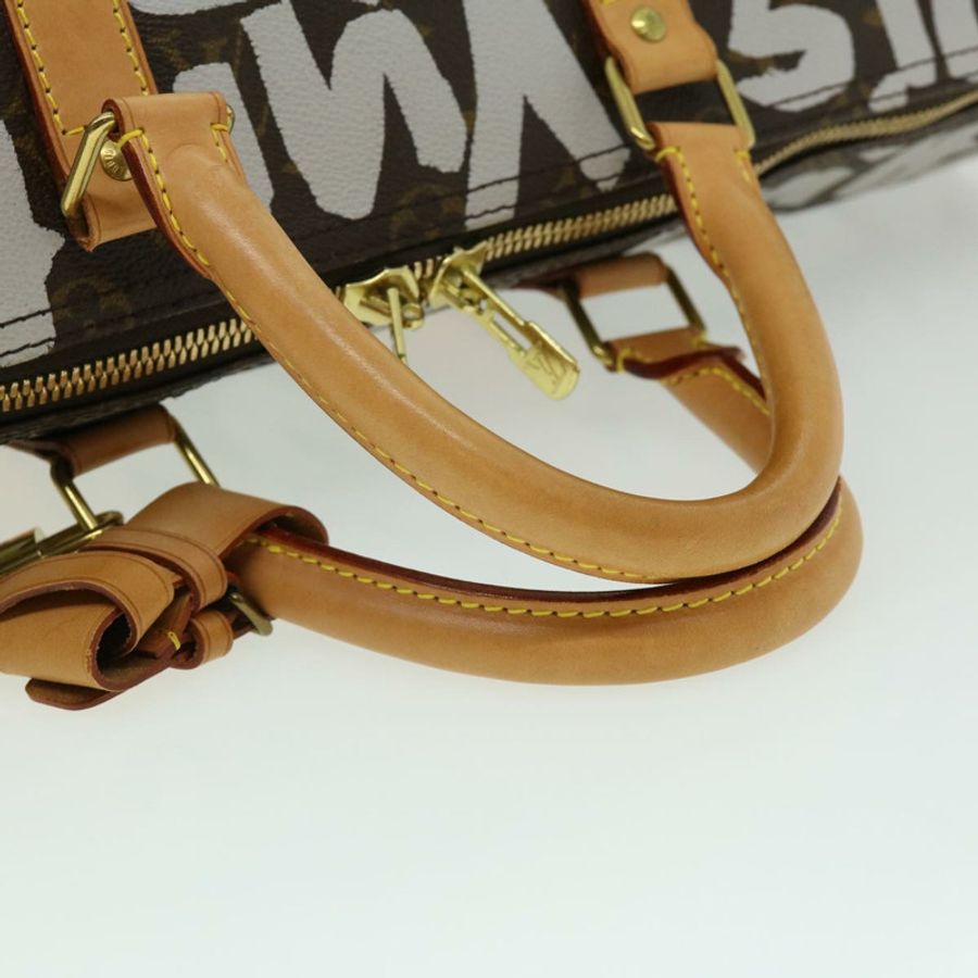 【日本直送】路易威登 Monogram Graffiti Keepall 50 波士頓包 白色 M92197 正品 30516S-6
