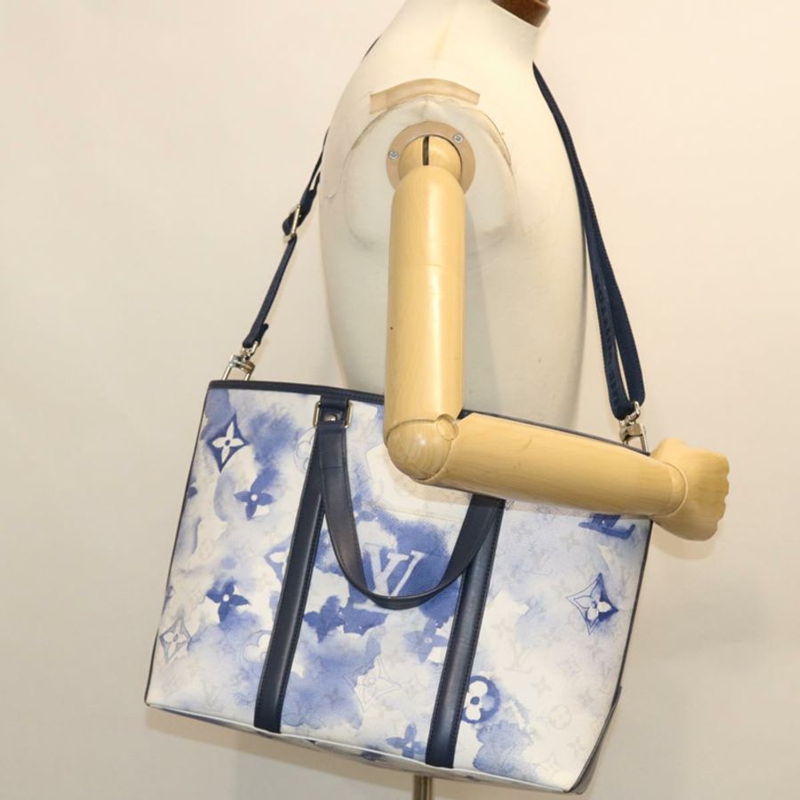 【日本直送】路易威登 Monogram Water Color Weekend Tote PM 手提包 藍色 M45756 正品 50808S-29