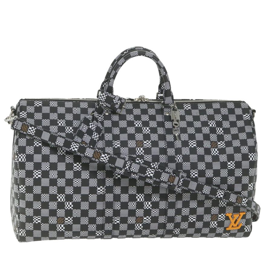 【日本直送】路易威登 Damier Distorted Keepall Bandouliere 50 Boston 旅行包 N50028 Auth yk9432S-0