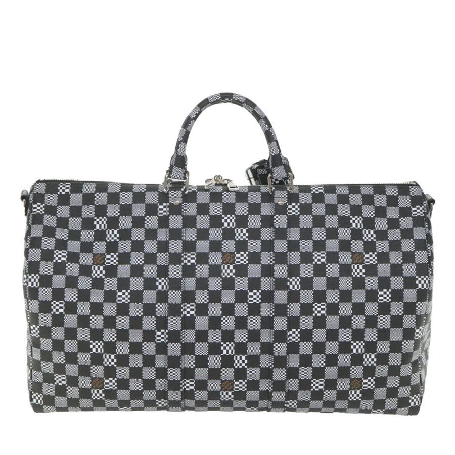 【日本直送】路易威登 Damier Distorted Keepall Bandouliere 50 Boston 旅行包 N50028 Auth yk9432S-1