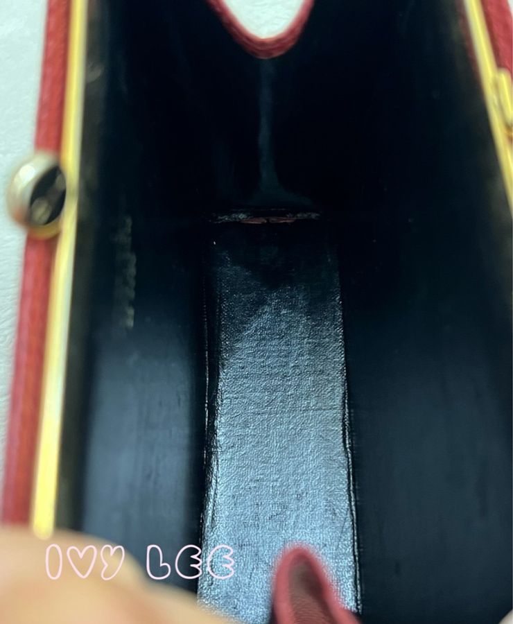 Salvatore Ferragamo Vara 金鏈條單肩包 斜背包壓花皮革 女款 紅色 小包 22-3054二手精品-9
