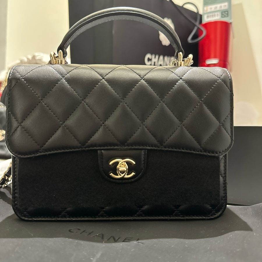 25Pchanel 香奈兒雙肩三用調節包-1
