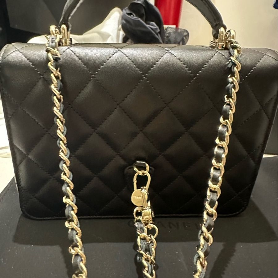 25Pchanel 香奈兒雙肩三用調節包-3