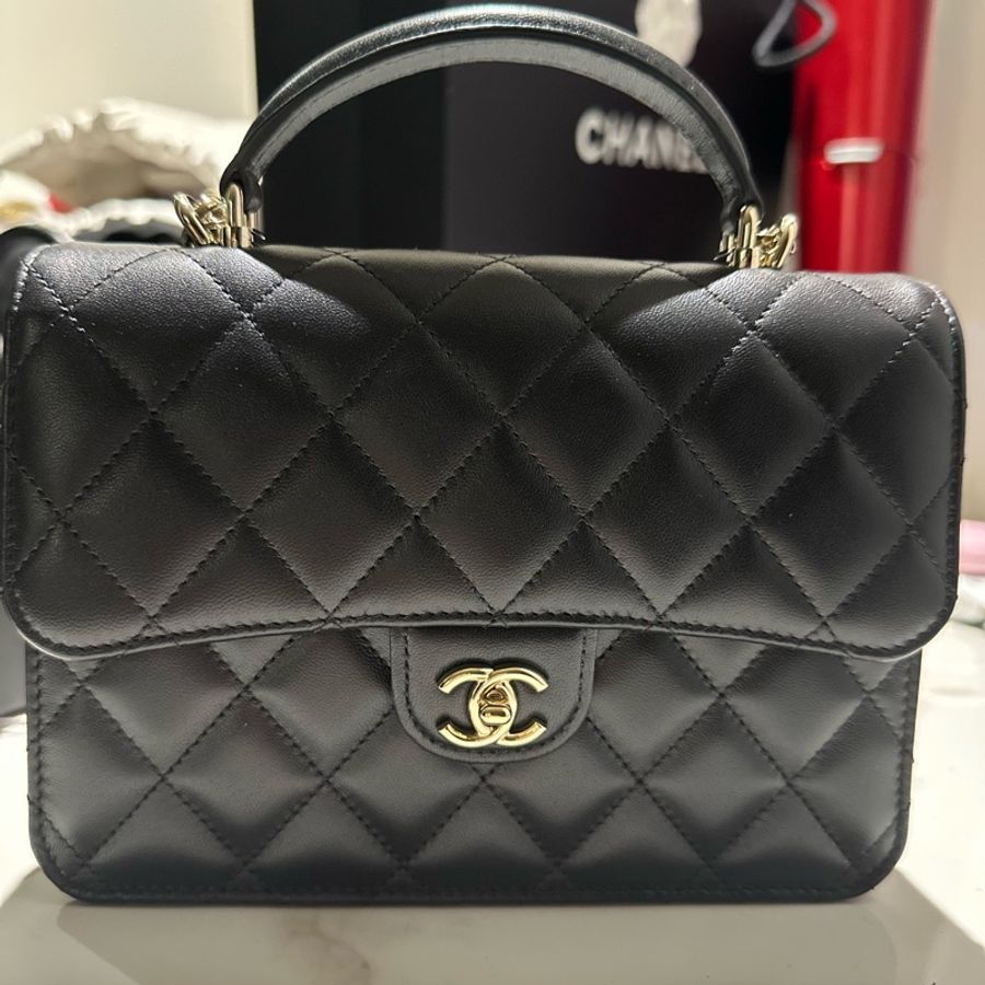 25Pchanel 香奈兒雙肩三用調節包-6