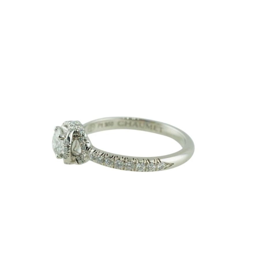 CHAUMET 尚美 32分GIA天然鑽石女戒 戒指，D/VS1/3EX(附GIA證)-9