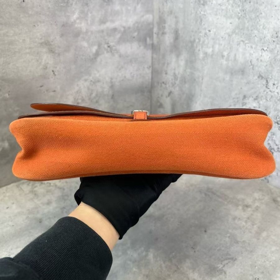 NOW BAGS｜【二手代購】  Hermes Colorado vintage橘色馬鞍包-4
