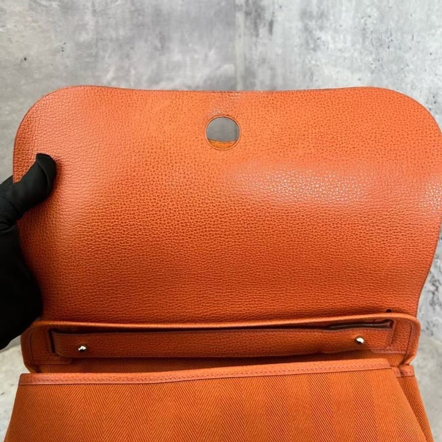 NOW BAGS｜【二手代購】  Hermes Colorado vintage橘色馬鞍包-5