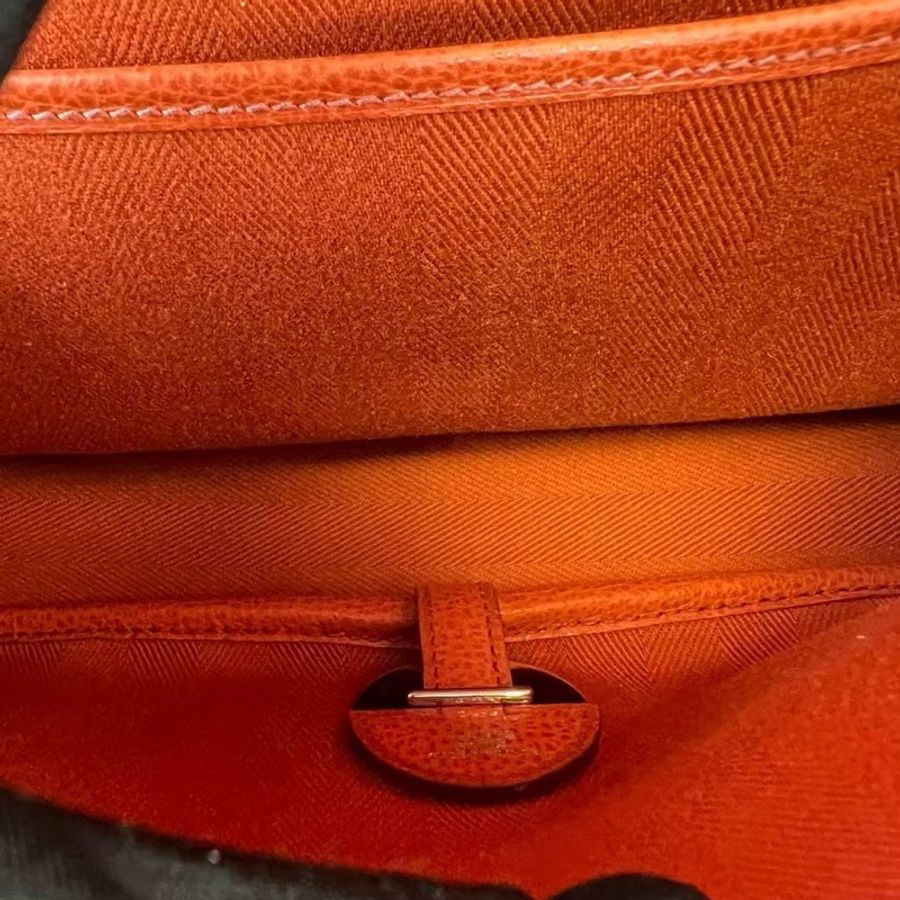 NOW BAGS｜【二手代購】  Hermes Colorado vintage橘色馬鞍包-7
