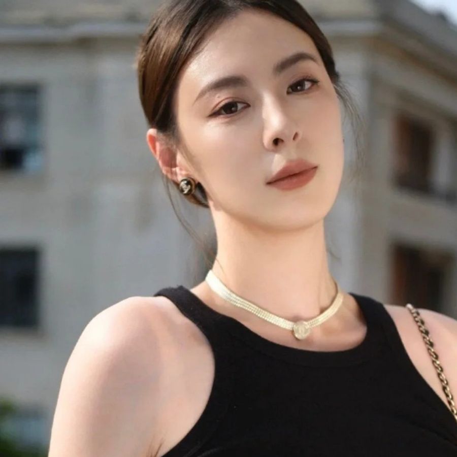 Chanel 香奈兒 黑色 C Logo 鈕扣耳環-3
