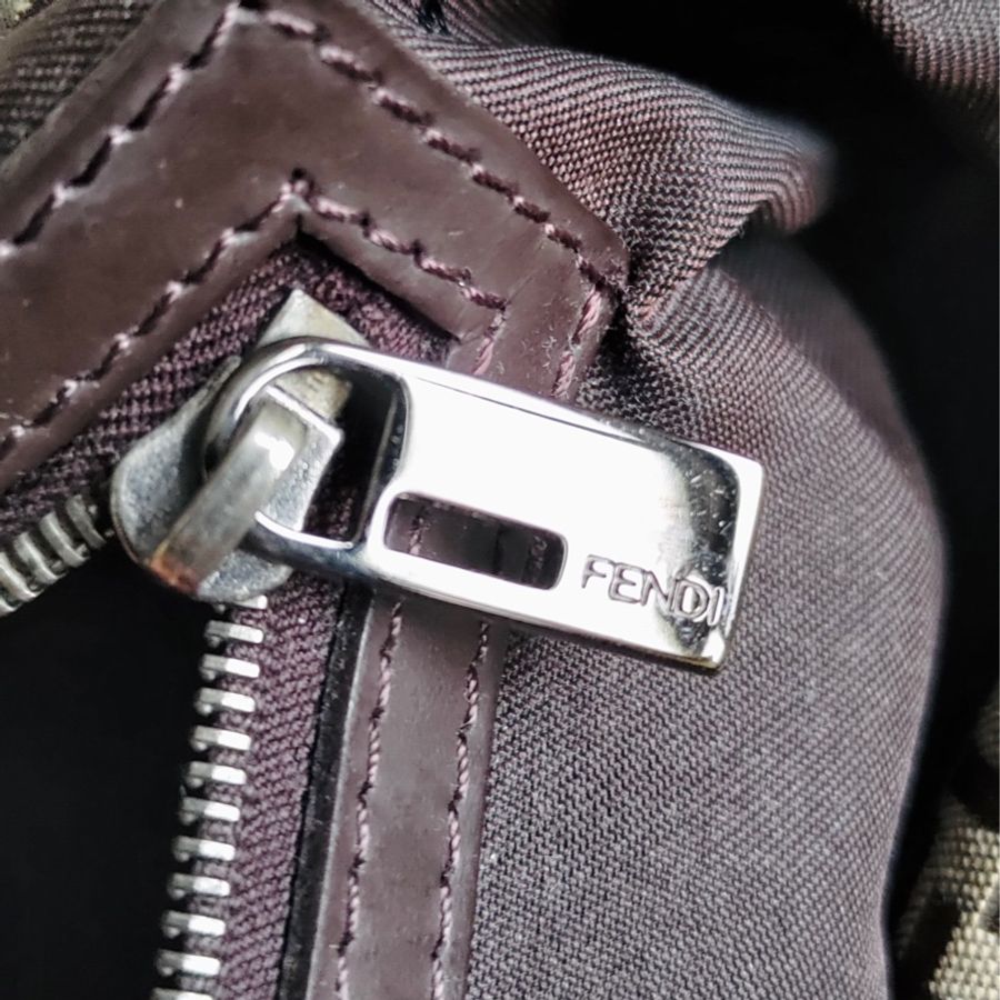 義大利製老品 #FENDI 雙層法棍包 / 老花 / 手提 / 肩背-10
