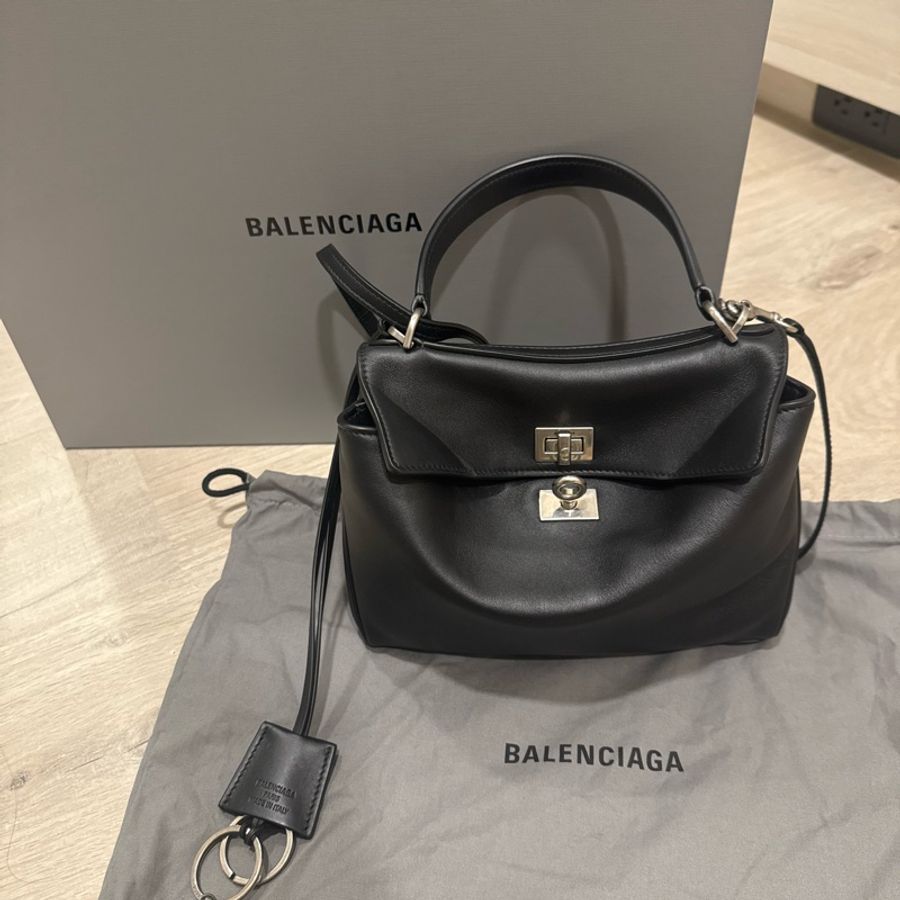 Balenciaga rodeo mini黑銀-0