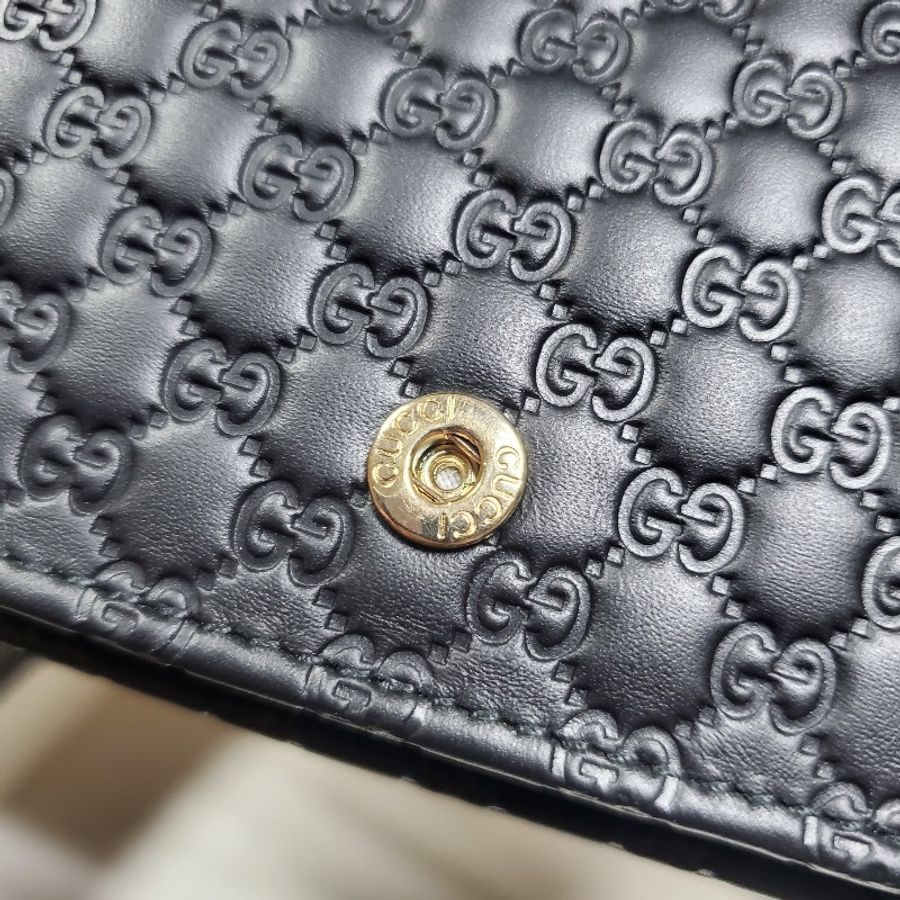 GUCCI 古馳 466507 經典Guccissima系列雙G壓紋LOGO牛皮肩背/斜背包/WOC-17