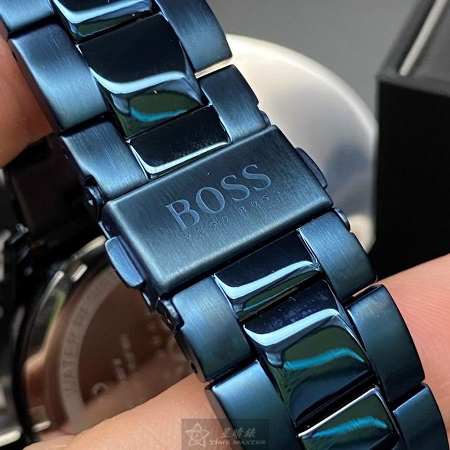 BOSS手錶,編號HB1513758,42mm寶藍錶殼,寶藍錶帶款-6