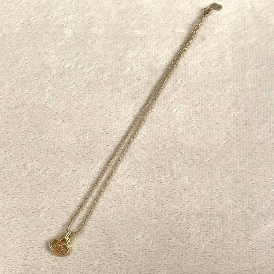 【LA LUNE】稀有中古二手Dior祖母綠水鑽珍珠金色復古vintage頸鏈項鏈首飾品-4