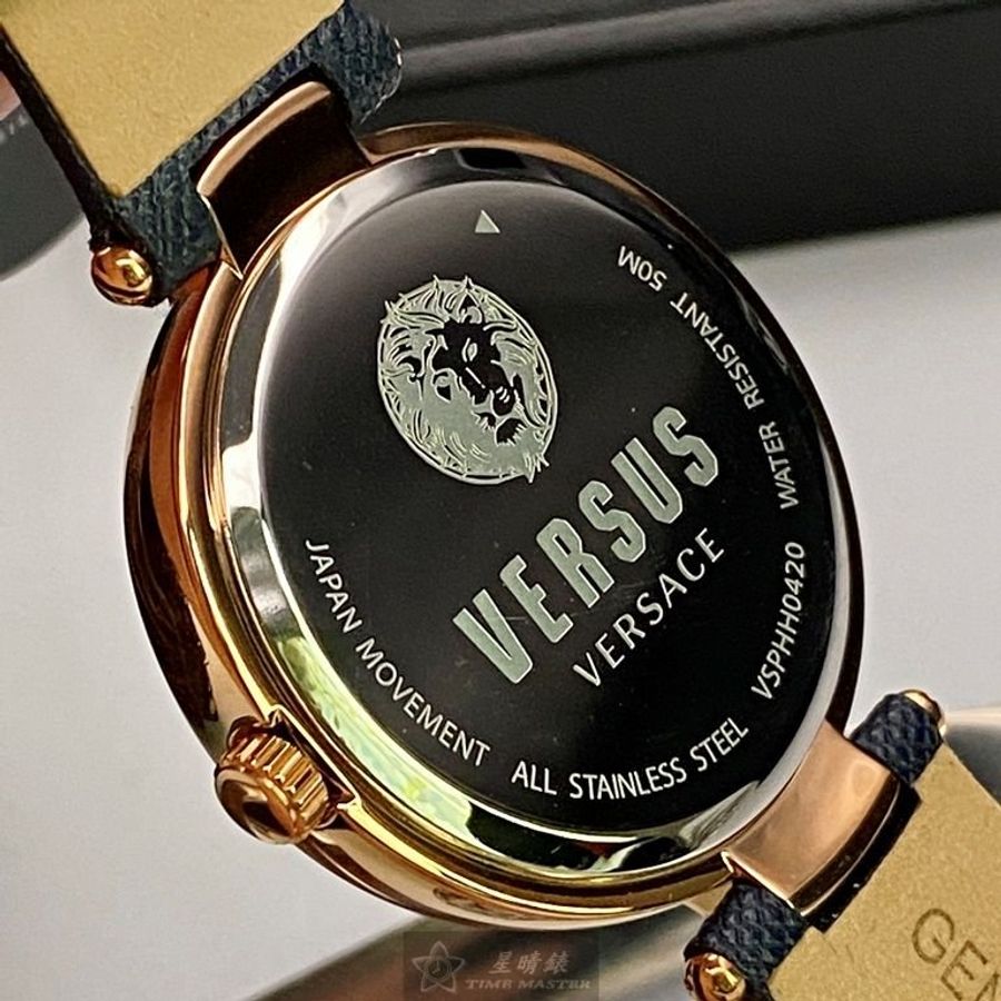 VERSUS VERSACE手錶,編號VV00064,38mm玫瑰金錶殼,深紫藍錶帶款-5
