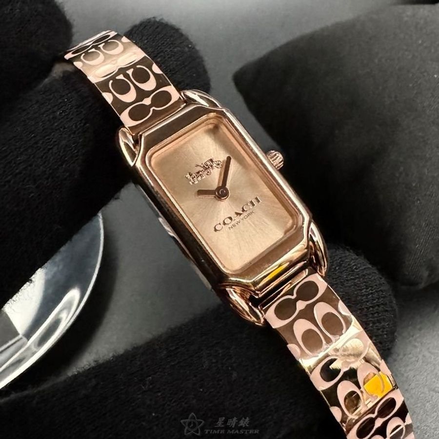 COACH手錶,編號CH00240,18mm, 28mm玫瑰金錶殼,玫瑰金色錶帶款-4
