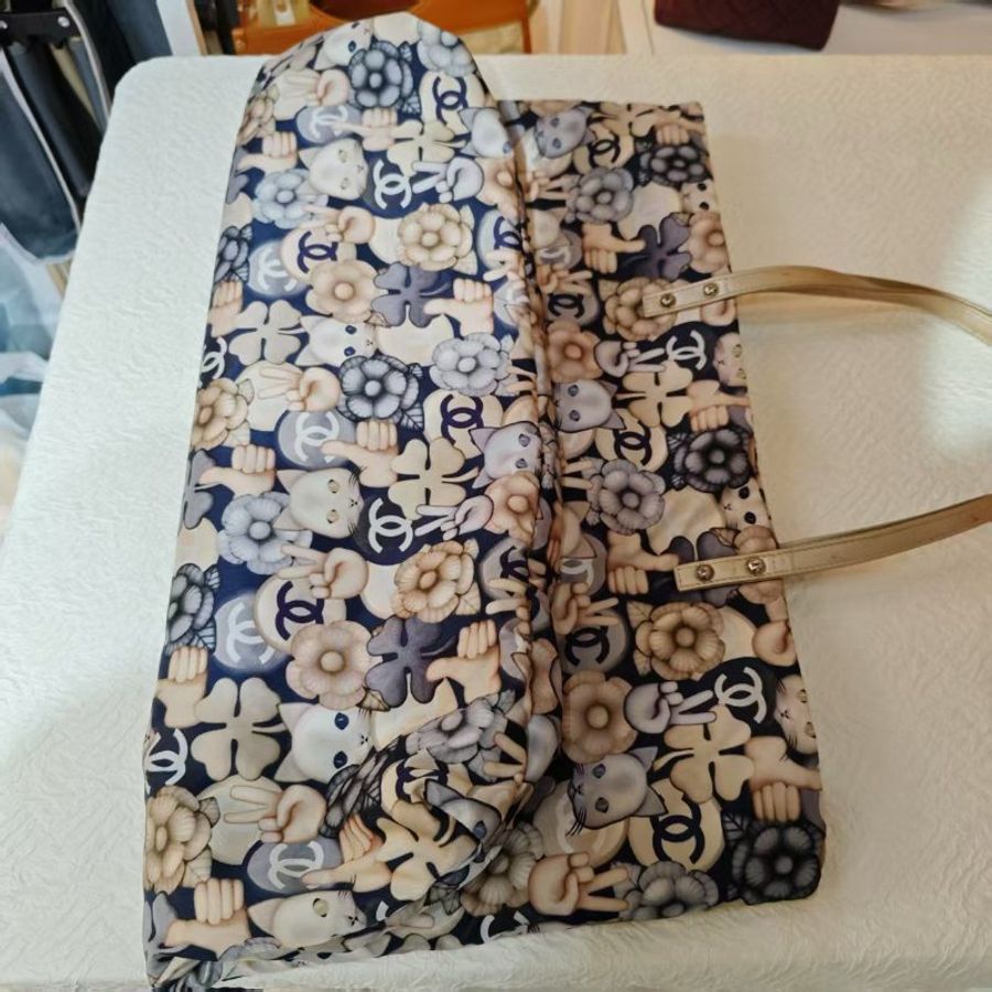 Chanel 雙C Logo 貓貓tote bag SA級羽絨款手提袋-4
