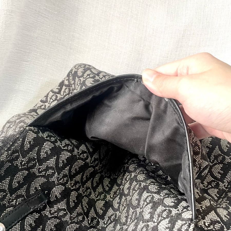 Dior 中古老花帆布托特包 Oblique Totebag-26