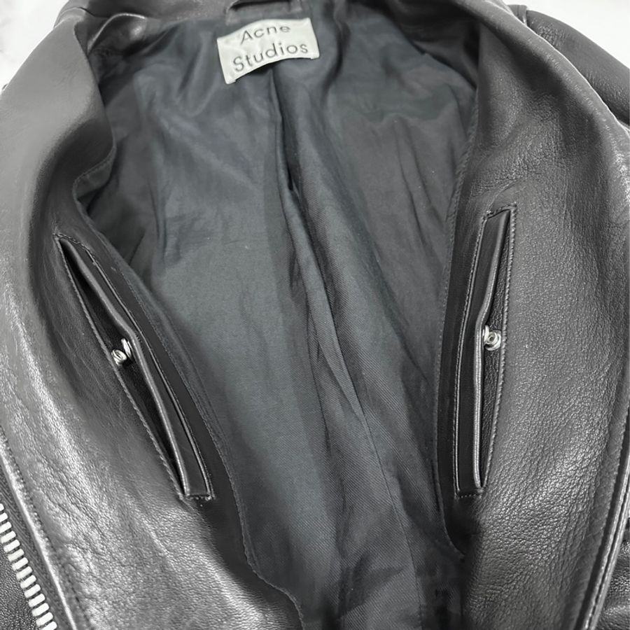 Acne Studios leather jacket 皮衣外套 騎士外套 羊皮外套 機車外套-5