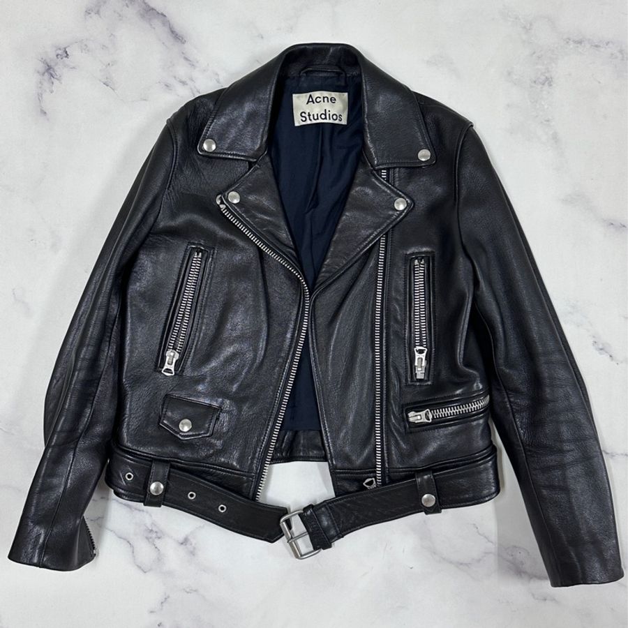 Acne Studios leather jacket 皮衣外套 騎士外套 羊皮外套 機車外套-8