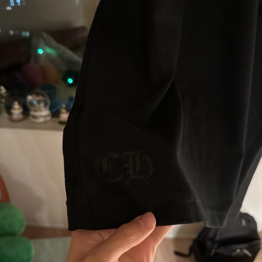 Chrome Hearts 后背马蹄印花短袖T恤 男女同款 黑色尺寸:L號全新附購買證明-17