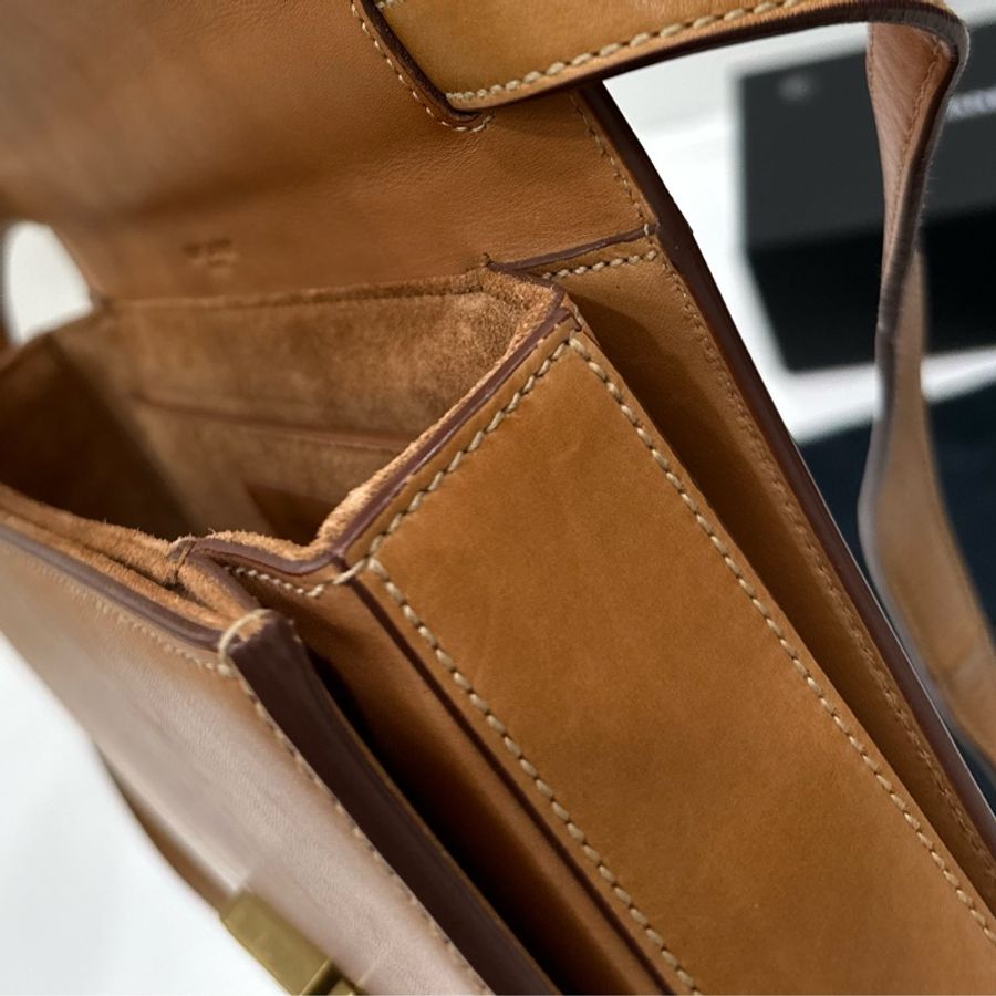 YSL 聖羅蘭 SAINT LAURENT Medium Bellechasse 大地色 麂皮 肩背包 斜背包 側背包-53