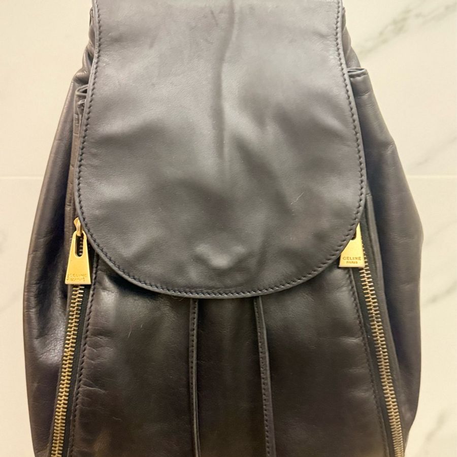 🧨 二手精品閒置出清 🉐 Celine 後背包 ｜耐裝｜小牛皮-6