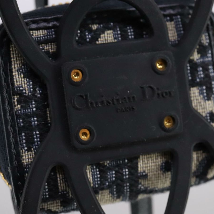 【日本直送】Christian Dior 頸掛式手機夾 Trotter 帆布海軍藍 Auth 108927-16