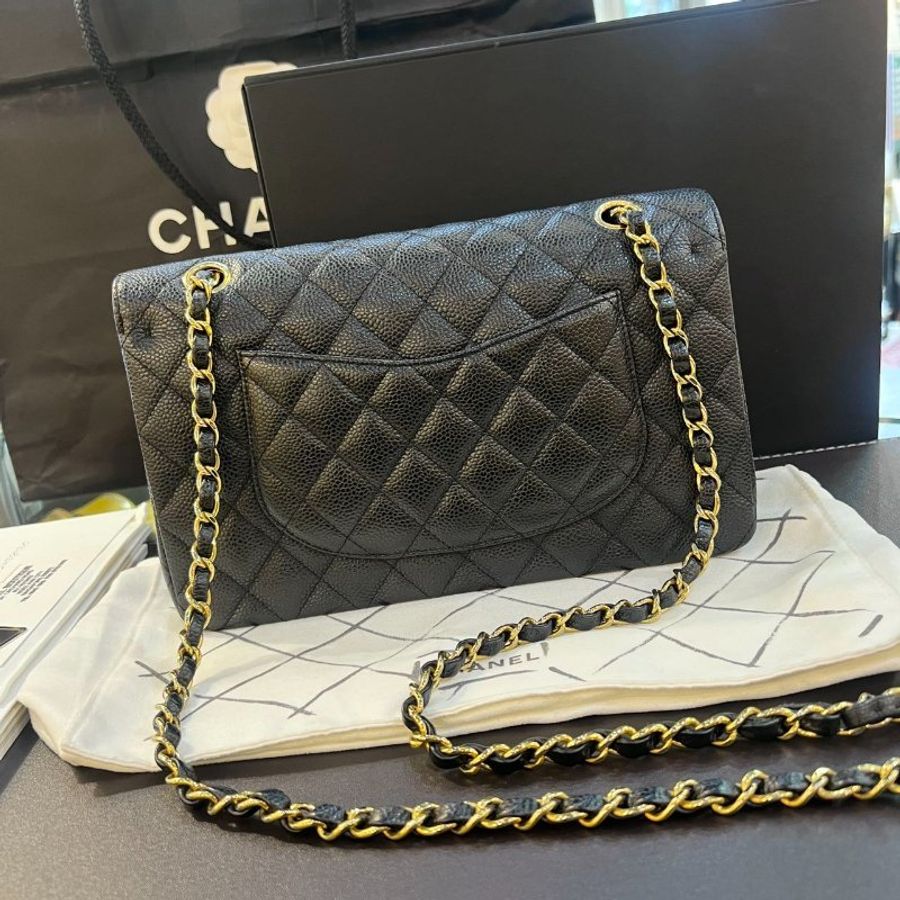 CHANEL CF25 黑金荔枝皮 21開 大全套配件 細節私訊詢問-5
