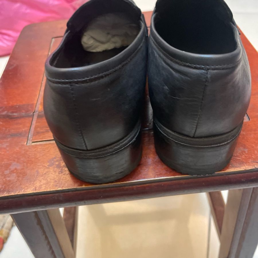 VERSACE 樂福鞋小牛皮37號-2
