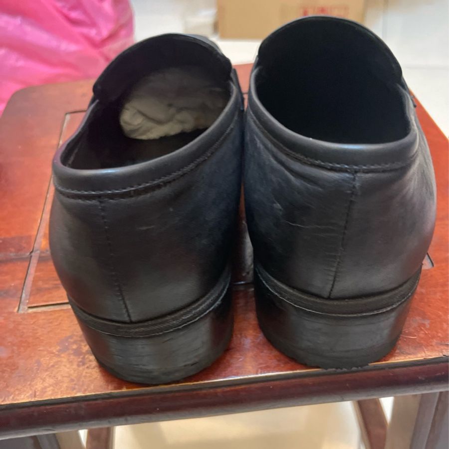 VERSACE 樂福鞋小牛皮37號-6