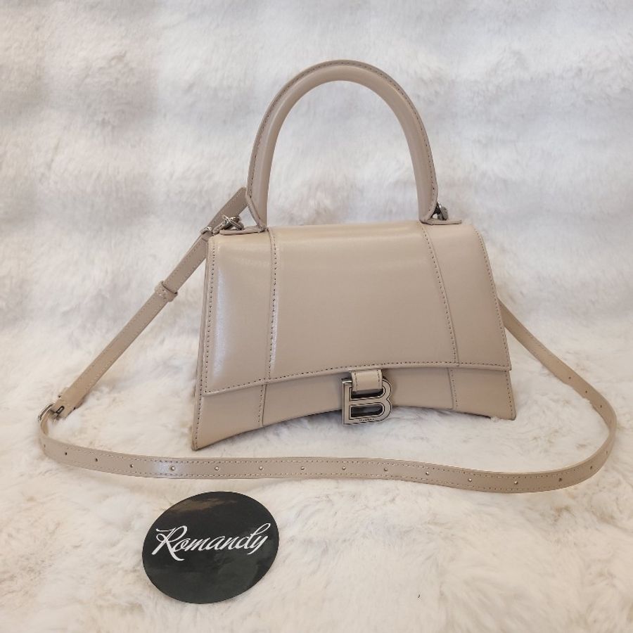 Balenciaga Hourglass 小牛皮 手提/斜背 沙漏包-0