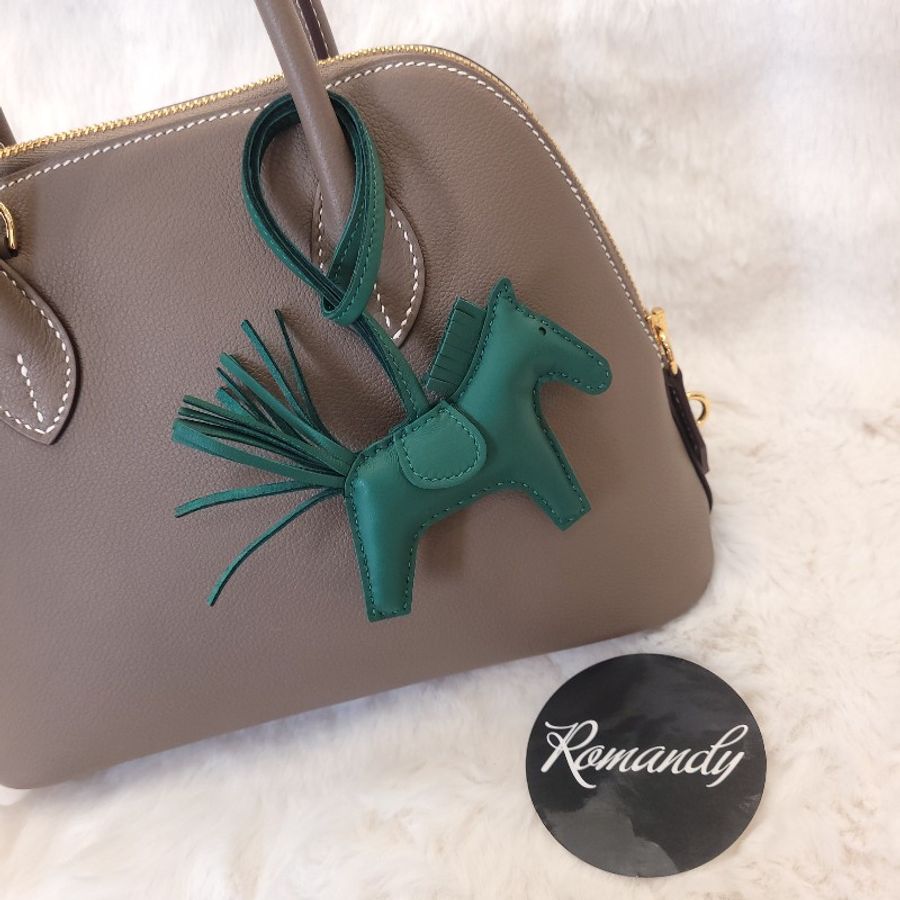 Hermès Rodeo PM Pegase 小飛馬吊飾(寶石綠 Vert Moyen)-0