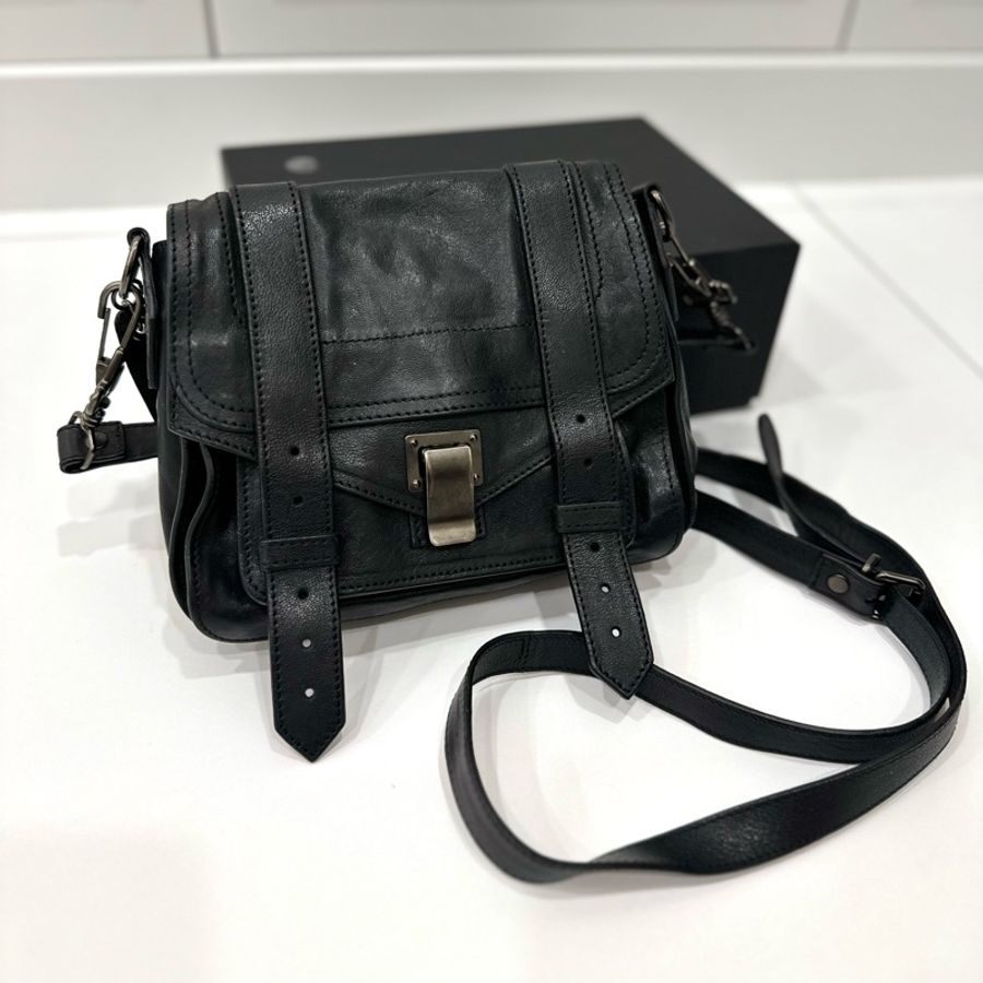 Proenza Schouler PS1 Pouch 黑色 肩背包 斜背包 側背包 手提包-8