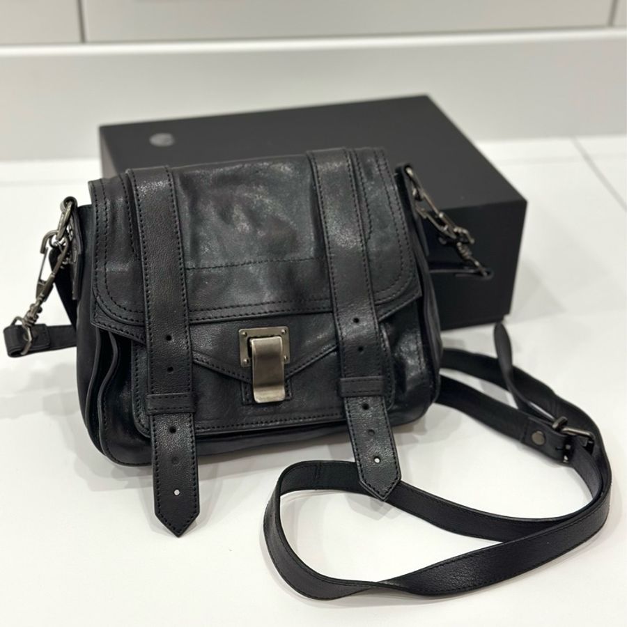 Proenza Schouler PS1 Pouch 黑色 肩背包 斜背包 側背包 手提包-11