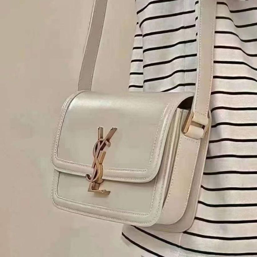 YSL SOLFERINO BOX SAINT LAURENT皮革小型書包 小號 尺寸：19 X 13 X 5-2