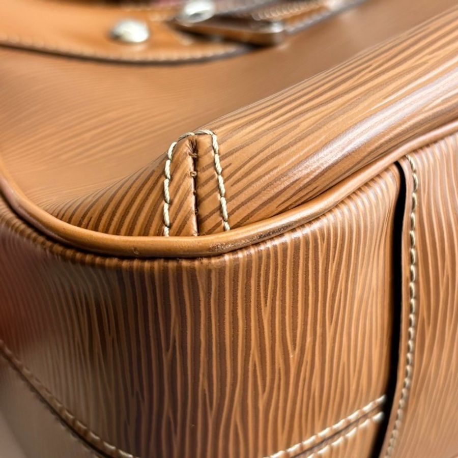::LOIUS VUITTON:: LV M59281 駝色EPI 皮革 手提包 腋下包 肩背包 80S VINTAGE Y2K-3
