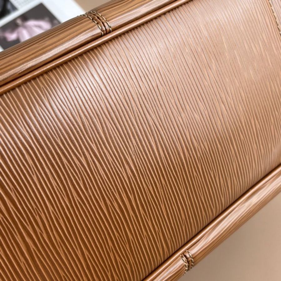 ::LOIUS VUITTON:: LV M59281 駝色EPI 皮革 手提包 腋下包 肩背包 80S VINTAGE Y2K-9
