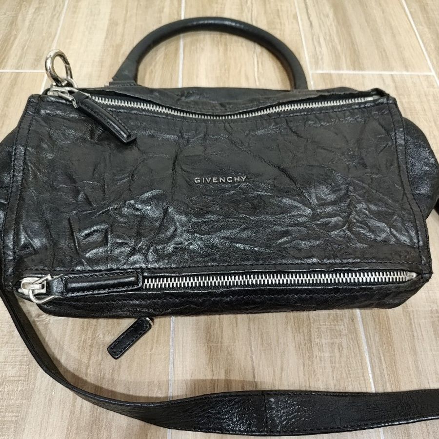 Givenchy pandora 潘朵拉黑色水洗羊皮 大容量 肩背包斜背包手提包 男包女包 多用途 出清-46