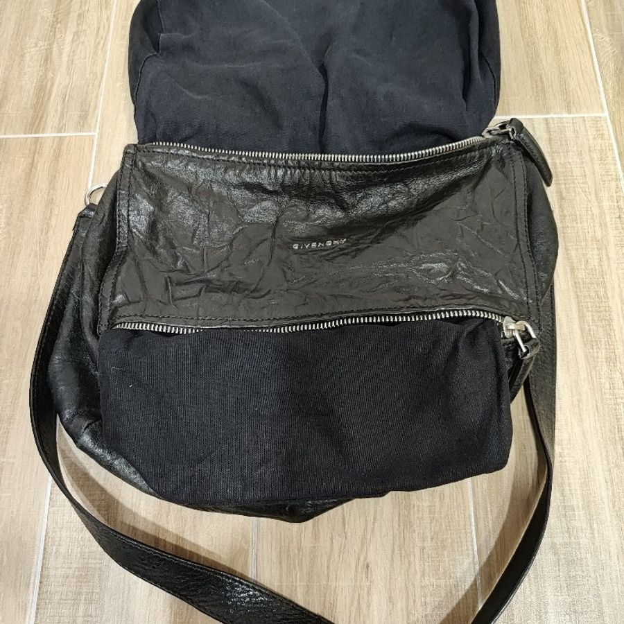Givenchy pandora 潘朵拉黑色水洗羊皮 大容量 肩背包斜背包手提包 男包女包 多用途 出清-52