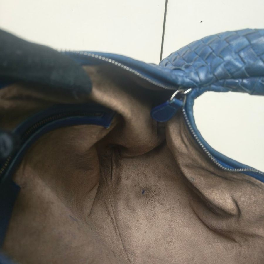 ‼️年中慶降價‼️創新低價只到6/21🎁(原35800)㊣✨Bottega Veneta ✨寶緹嘉 BV Hop Bag 羊皮 藍色 編織 手提包 肩背包 腋下包 月牙包 /二手包/二手精品/保證正品🌳二手樹屋🌳-25
