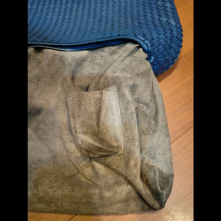 ‼️年中慶降價‼️創新低價只到6/21🎁(原35800)㊣✨Bottega Veneta ✨寶緹嘉 BV Hop Bag 羊皮 藍色 編織 手提包 肩背包 腋下包 月牙包 /二手包/二手精品/保證正品🌳二手樹屋🌳-56