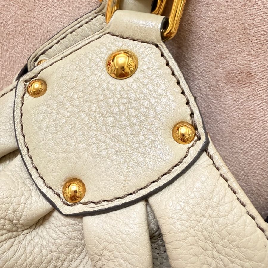 LV LOUIS VUITTON Mahina Monogram Hobo COQUILLE M93503 米白色 Light Beige Sand手提肩背兩用包 林志玲同款-19