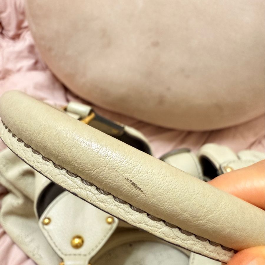 LV LOUIS VUITTON Mahina Monogram Hobo COQUILLE M93503 米白色 Light Beige Sand手提肩背兩用包 林志玲同款-25