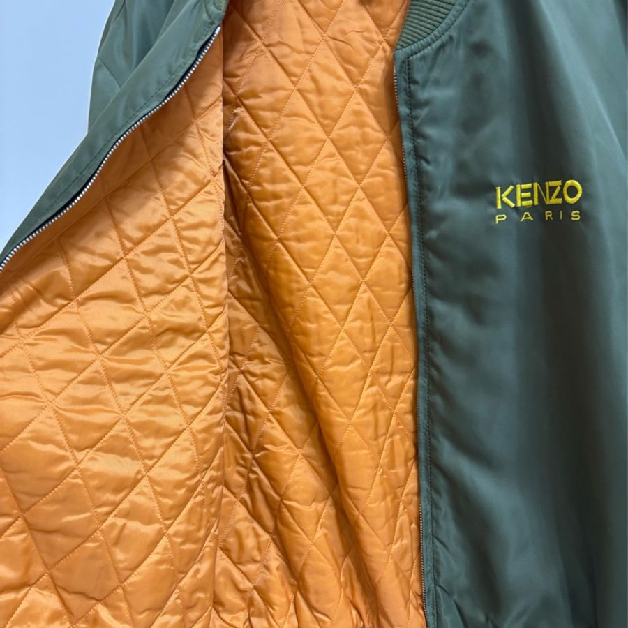 Kenzo 飛行外套 休閒外套 綠色 棒球外套-11