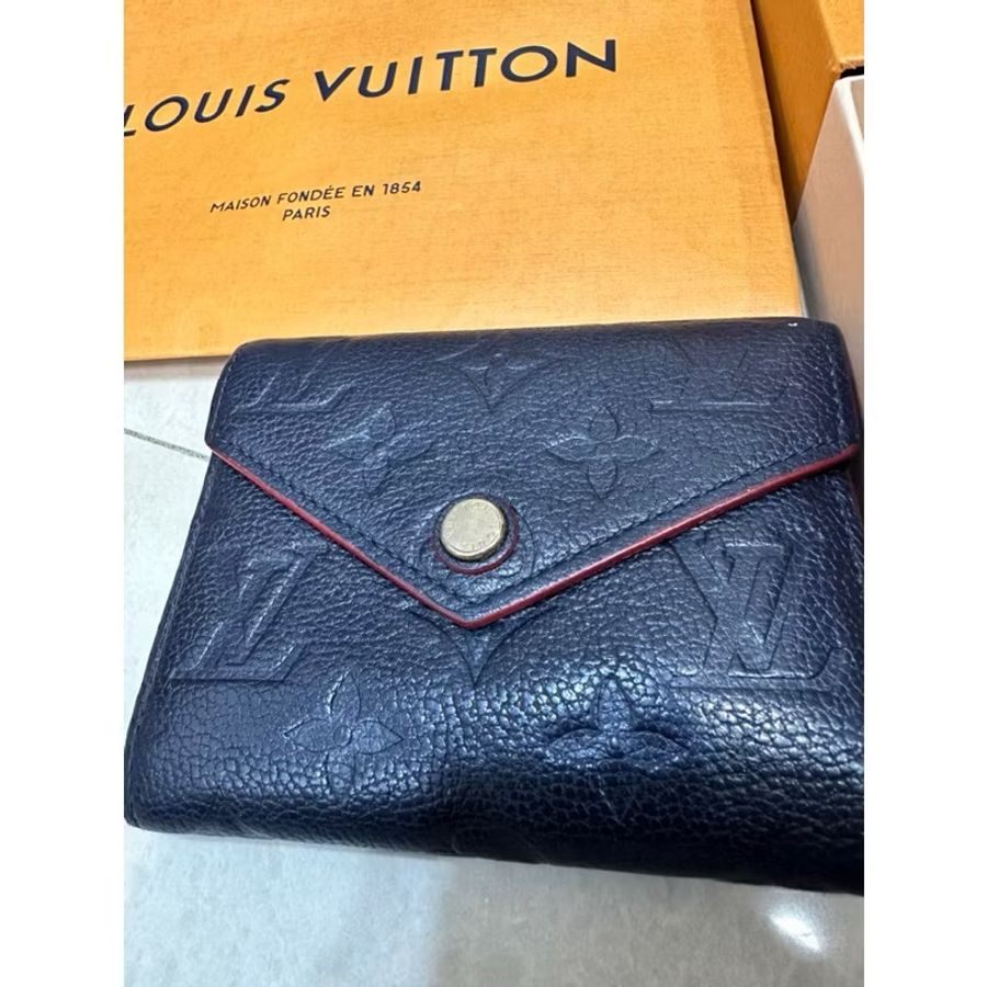 (二手)LV 路易威登 皮夾 三折短夾 monogram壓花牛皮-0