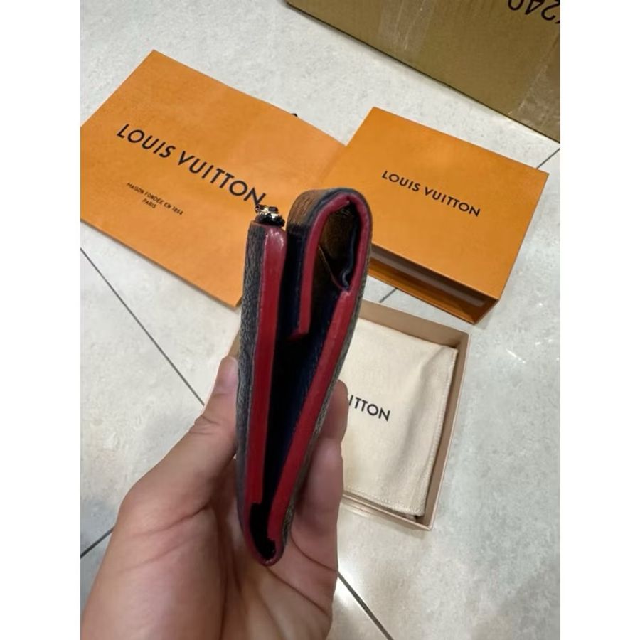 (二手)LV 路易威登 皮夾 三折短夾 monogram壓花牛皮-9